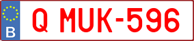 Trailer License Plate